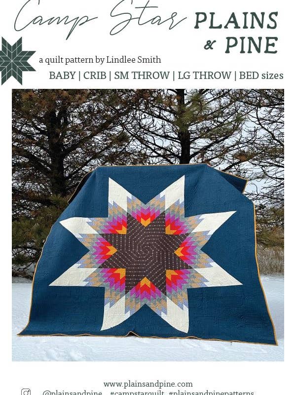 Padrão de Colcha Estrela PP-18 Camp por atacado de Plains and Pine