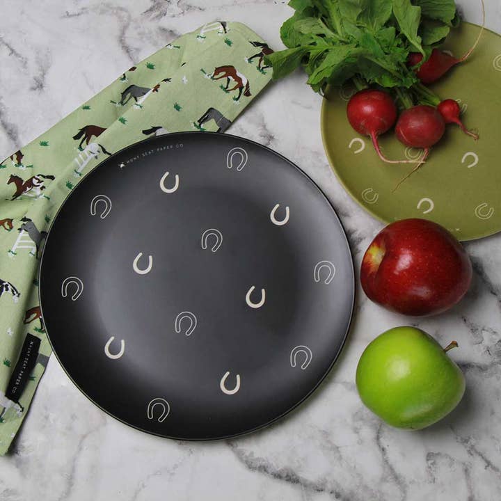 Hunt Seat Paper Co. – wholesale Dinner plate – Lucky Slate Dinner Plate Set of Four8