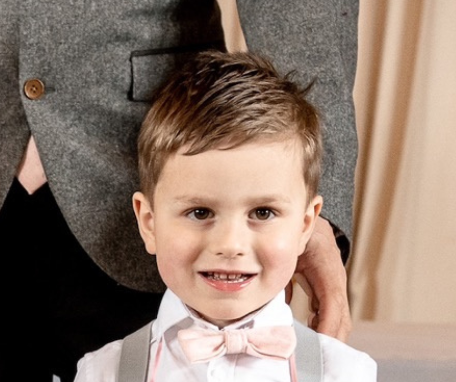 Dickie Bow – wholesale Bow Tie - Kids – Tallulah Boys Dusty Pink Bow Tie1