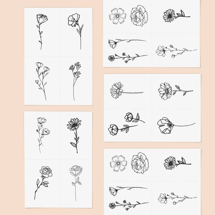 INKED by Dani – wholesale Temporary tattoo – Blooming Temporary Tattoo Pack22