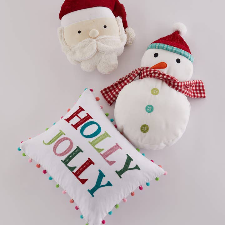 Levtex Home - Wholesale Throw/Decorative Pillow - Merry & Bright Holly Jolly Snowman Throw Pillow