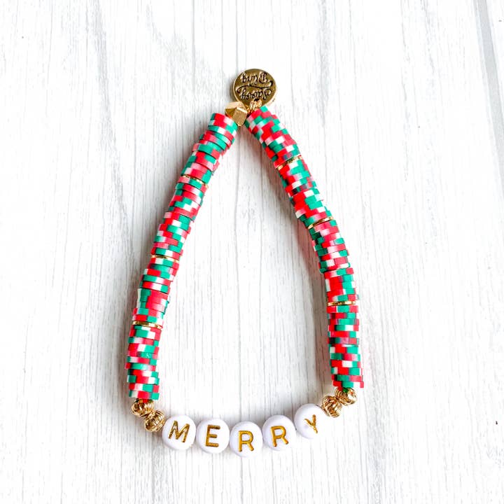 Savvy Bling - Wholesale Beaded Bracelet - Christmas Heishi Bracelets