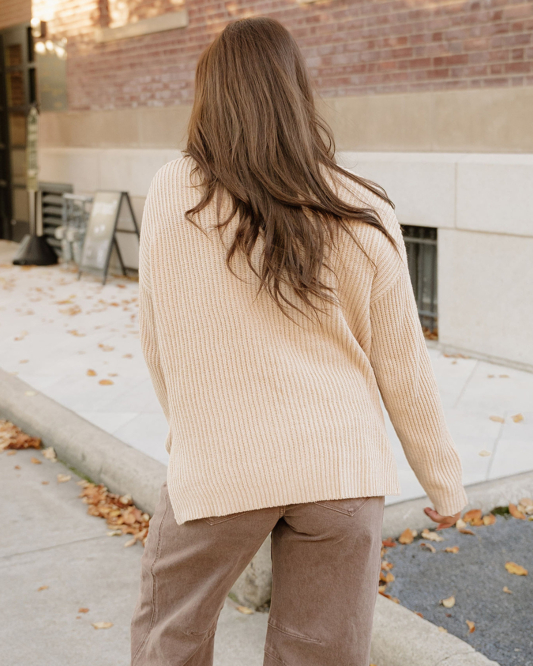 Apricot Lou Oversized Sweater for wholesale on Faire6