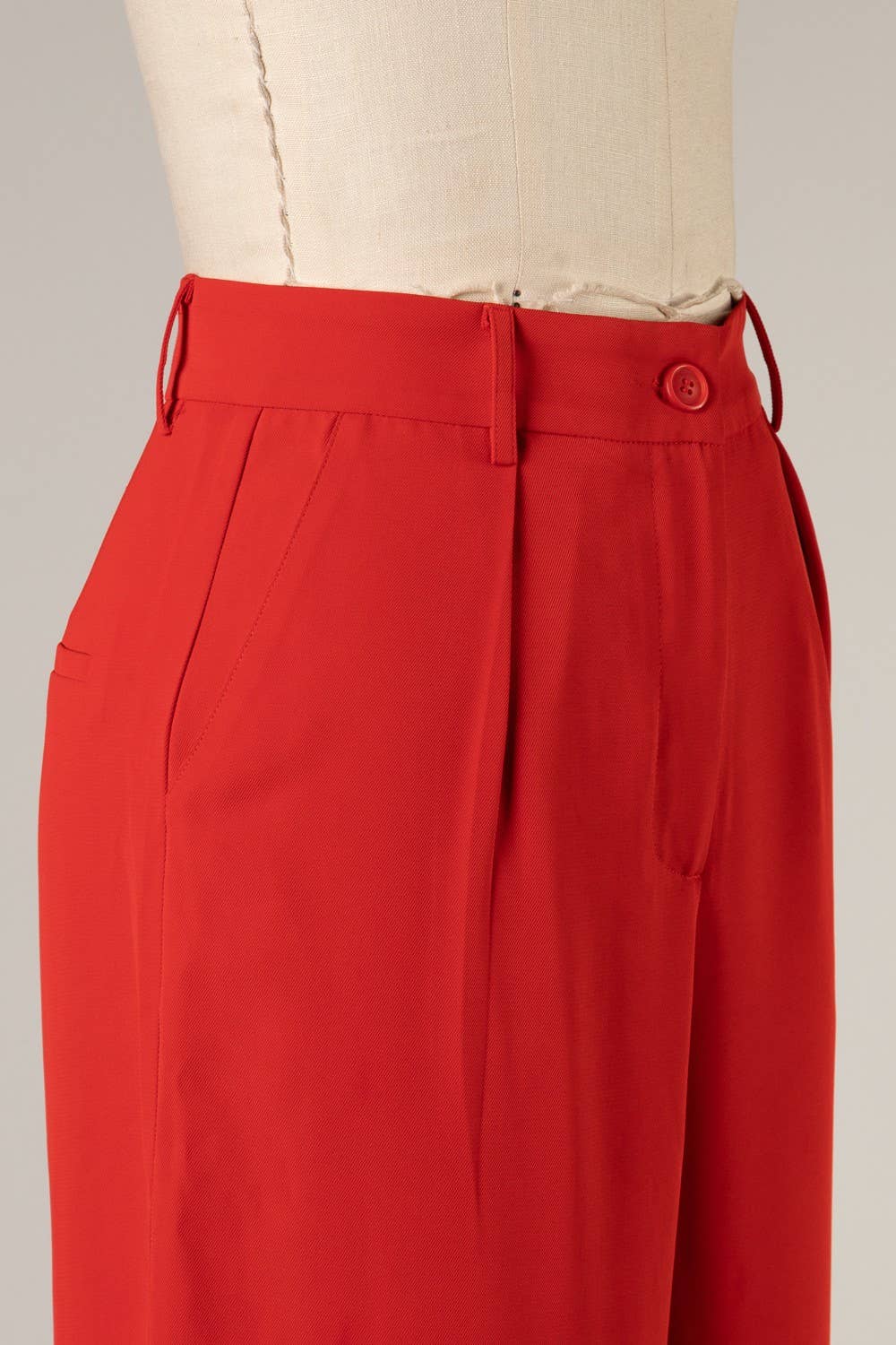 Fascination by Intrend - Vente Pantalon – femme - Pantalon taille haute à jambes larges I-FSP1225