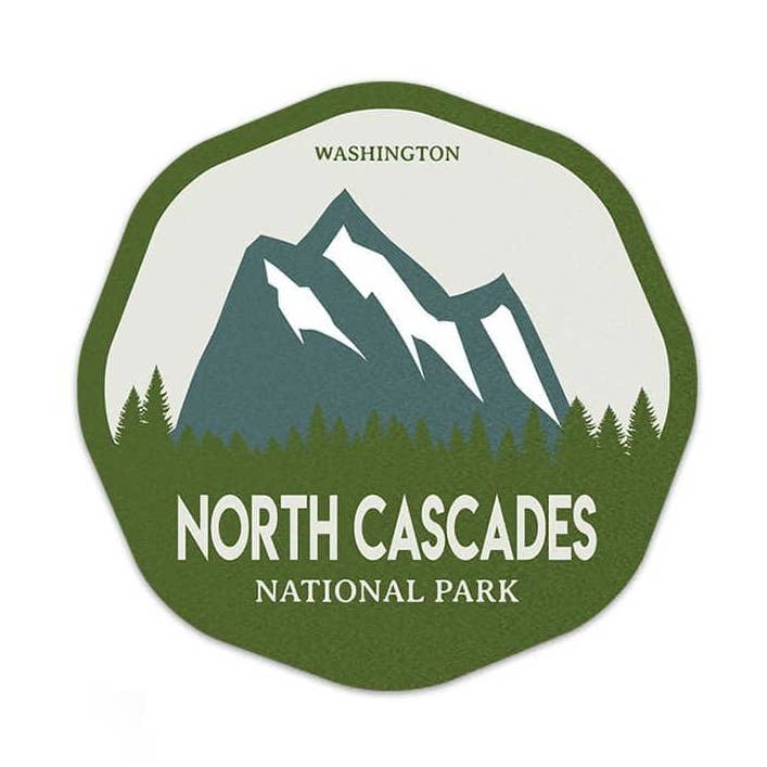 North Cascades National Park Sticker | National Park Decal for wholesale by Albion Mercantile Co.