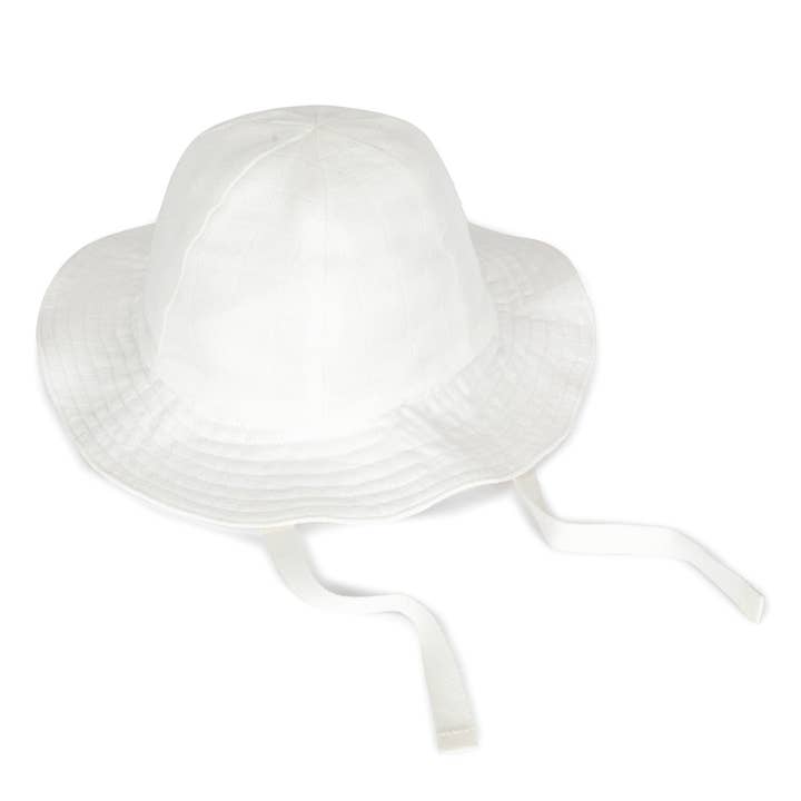 Under the Nile – Großhandel Sonnenhut - Kinder – Sonnenhut - Musselin - Bio-Weiß0