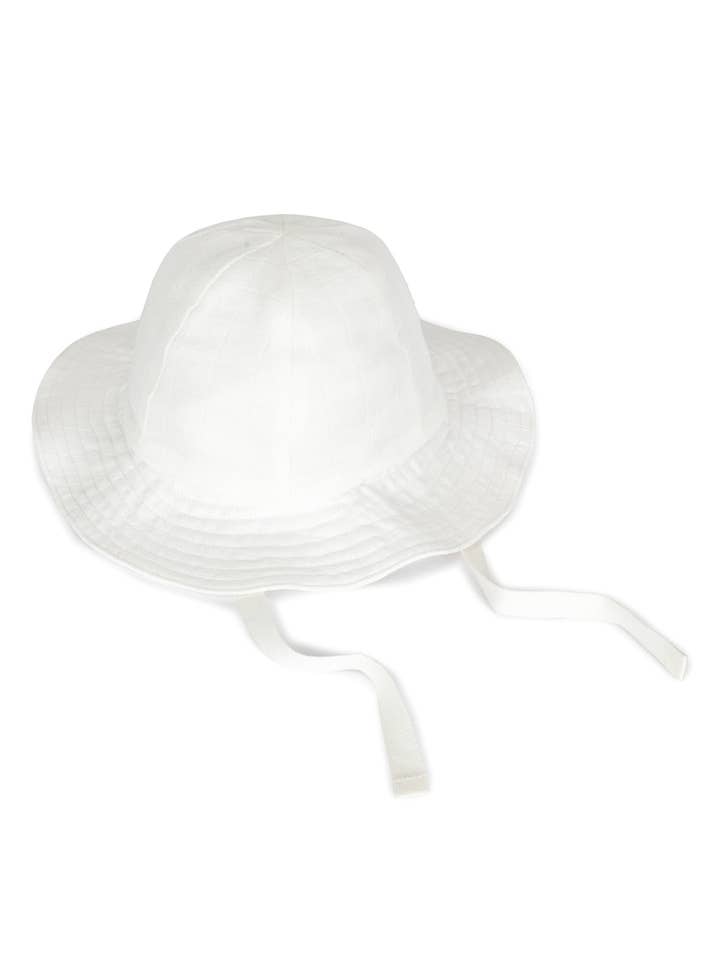 Sombrero para el sol, muselina, blanco orgánico para venta al por mayor de Under the Nile