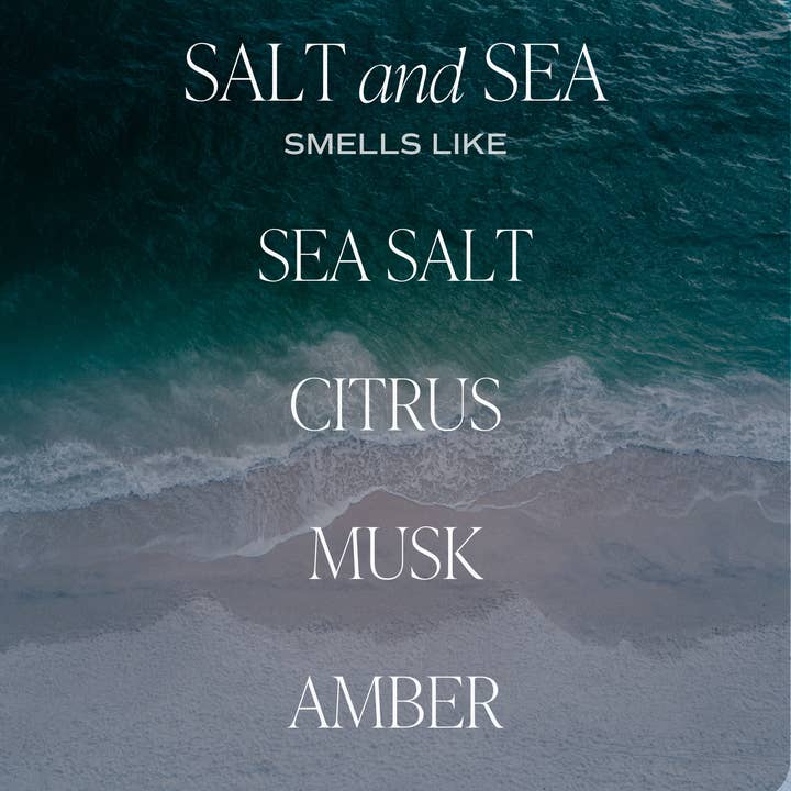 Sweet Water Decor - Wholesale Jar/Filled Candle - Salt and Sea 11 oz Soy Candle - Home Decor & Gifts2