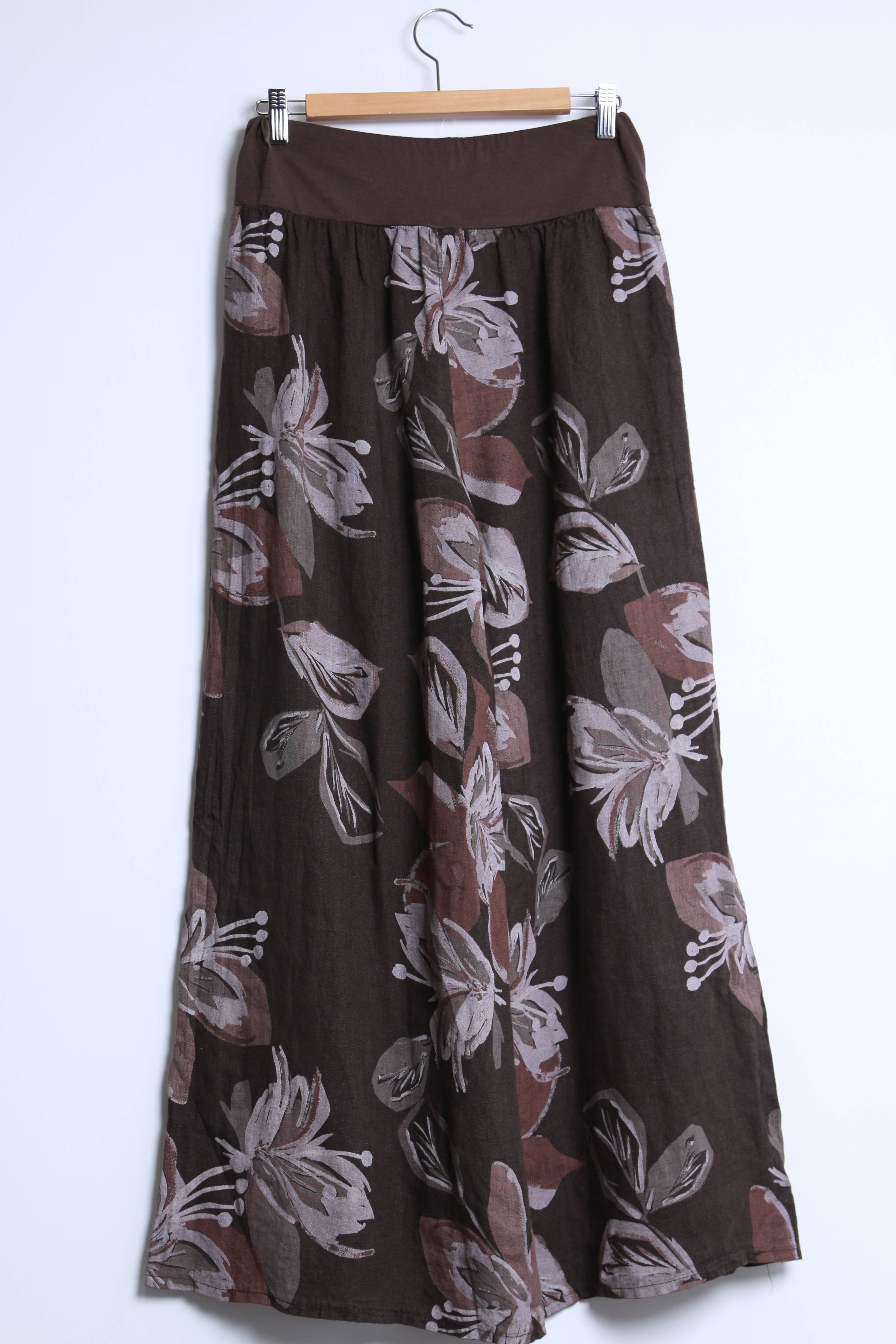 Shyloh - Wholesale Pants - Women's - Wide-leg pants with elastic waistband and floral print, 2065916