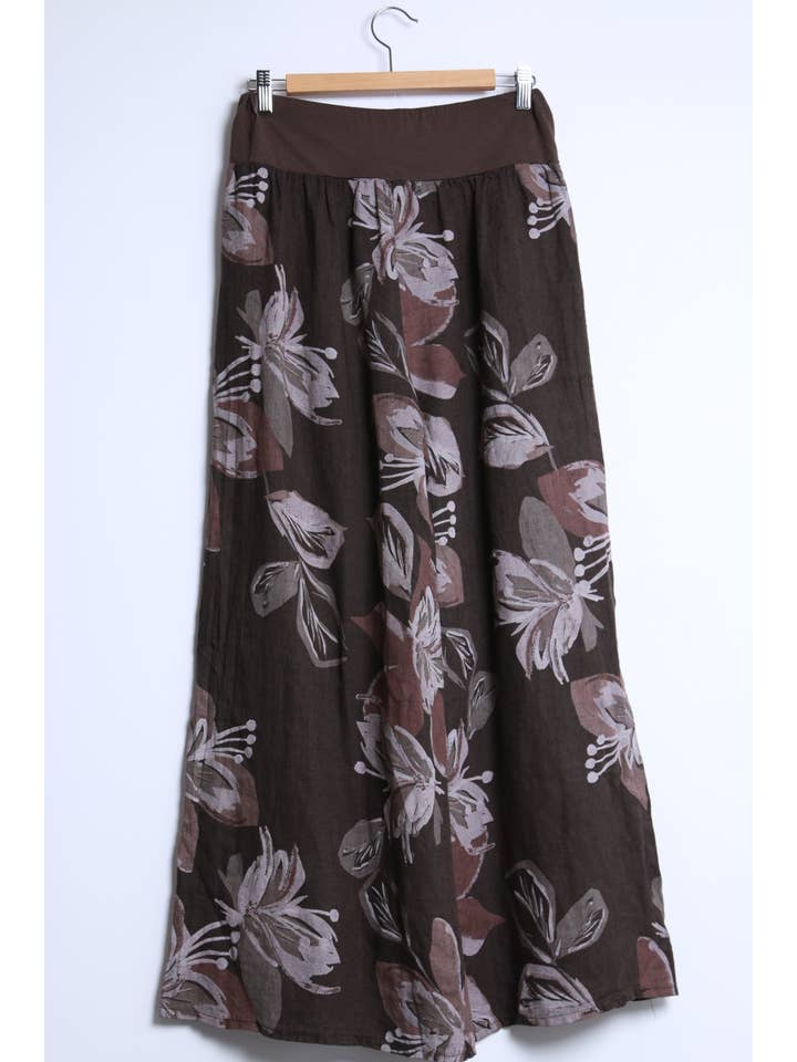 Shyloh - Wholesale Pants - Women's - Wide-leg pants with elastic waistband and floral print, 2065916