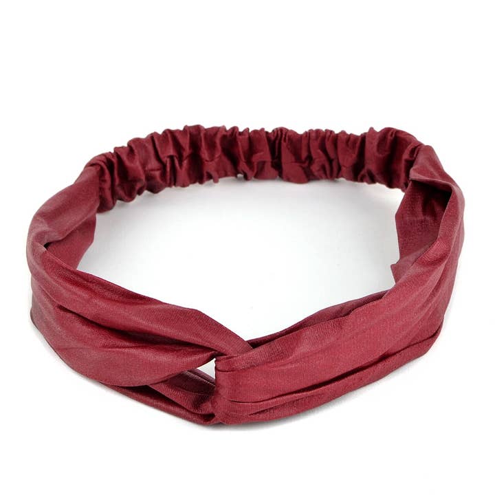 Selini New York - Wholesale Fashion Headband - Women's - 12pc Assorted Ladies Criss Cross Solid Headbands