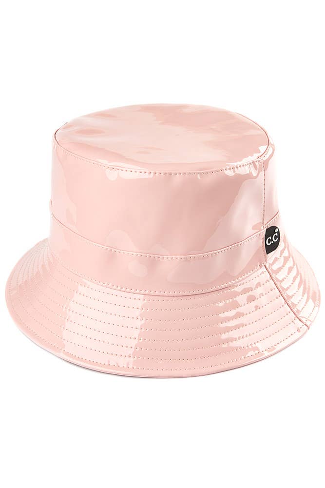 Hana - Vendita all'ingrosso Cappello da pescatore - Donna - Cappello a secchiello impermeabile lucido a tinta unita C.C6