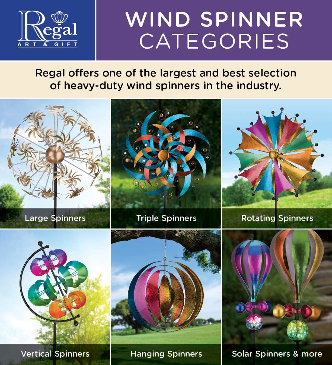 Regal Art & Gift - Wholesale Wind Spinner - Globe Wind Spinner 82"4