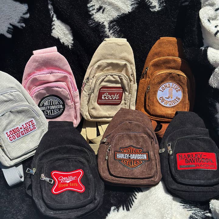 Hill + Hyde&Co - Wholesale Crossbody Bag - Women's - Corduroy Sling Bag9