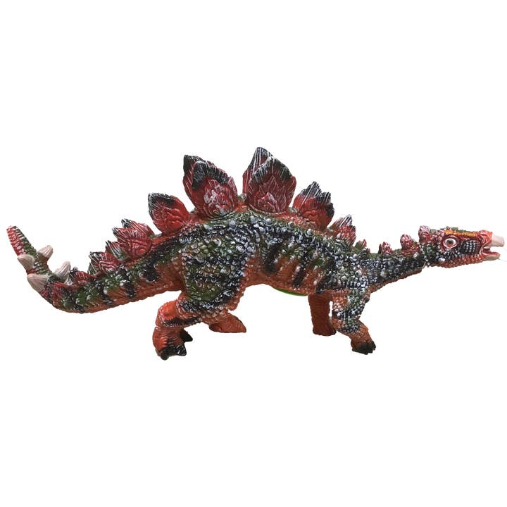Stegosaurus 17" Vinyl Dinosaur Figurine with Sound Effects for wholesale by Texas Toy Distribution