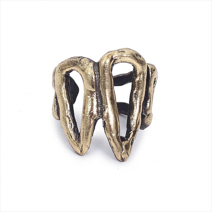 Chanour – wholesale Cocktail/Statement Ring – Handgjord bronsring - BRN6960