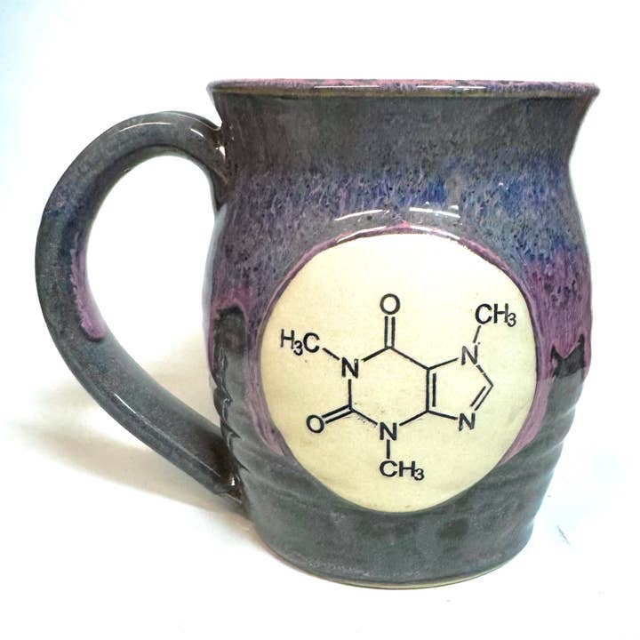 Caffeine 20oz Handmade Ceramic Mug for wholesale by Pawley Studios Ceramics