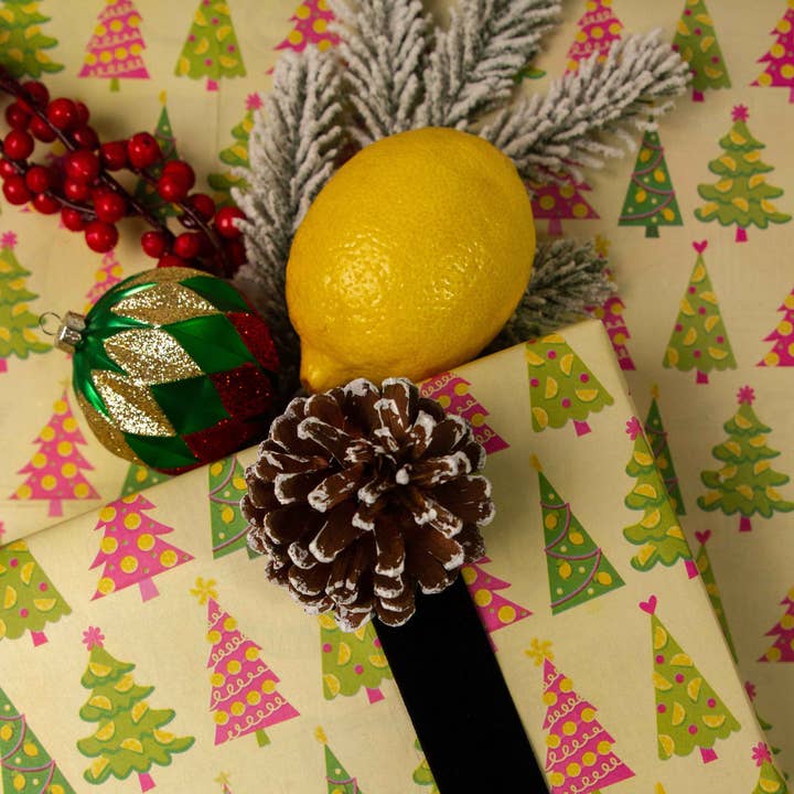 Giftiply - Wholesale Flat Wrap - O Lemon Tree - Charity Eco-Friendly Wrapping Paper0