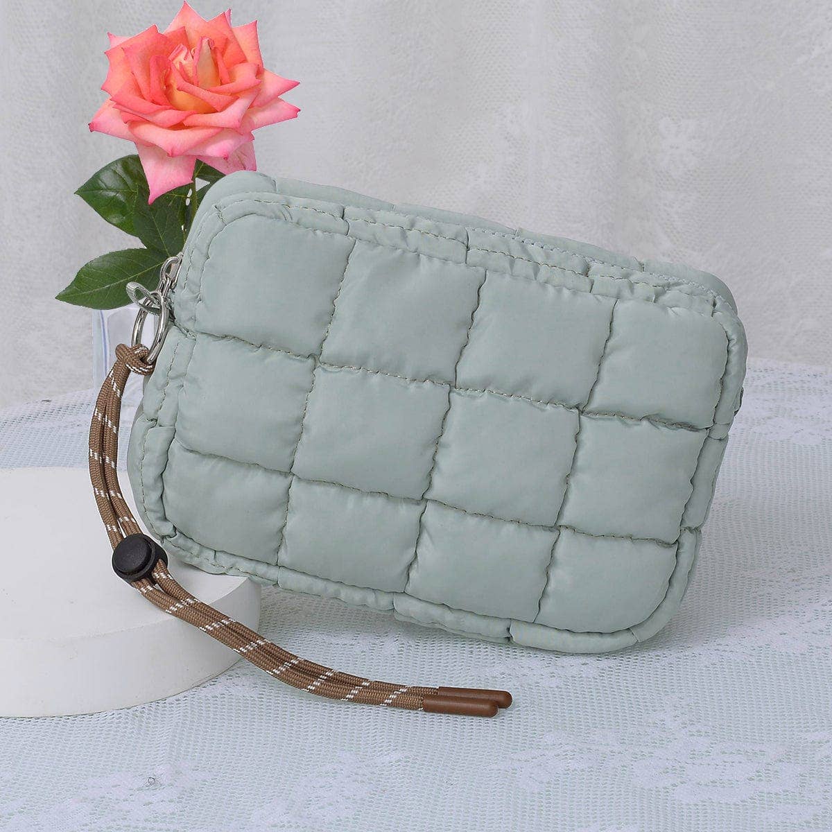 MiMi Wholesale - Wholesale Pouch - Women's - QP008 Nylon Quilted Puffer Clutch/Pouch16