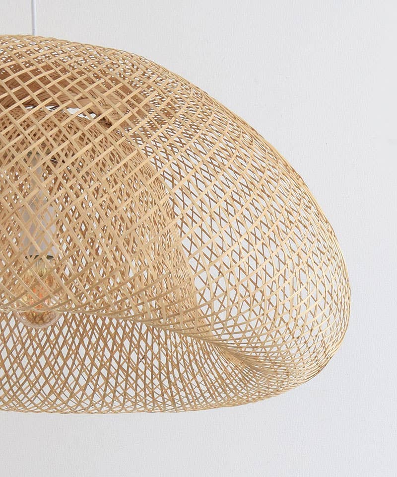 Lanna Passa – wholesale Chandelier/hanging light – Thai Bamboo Fish Trap Pendant Light - Plug-in Cable Set6