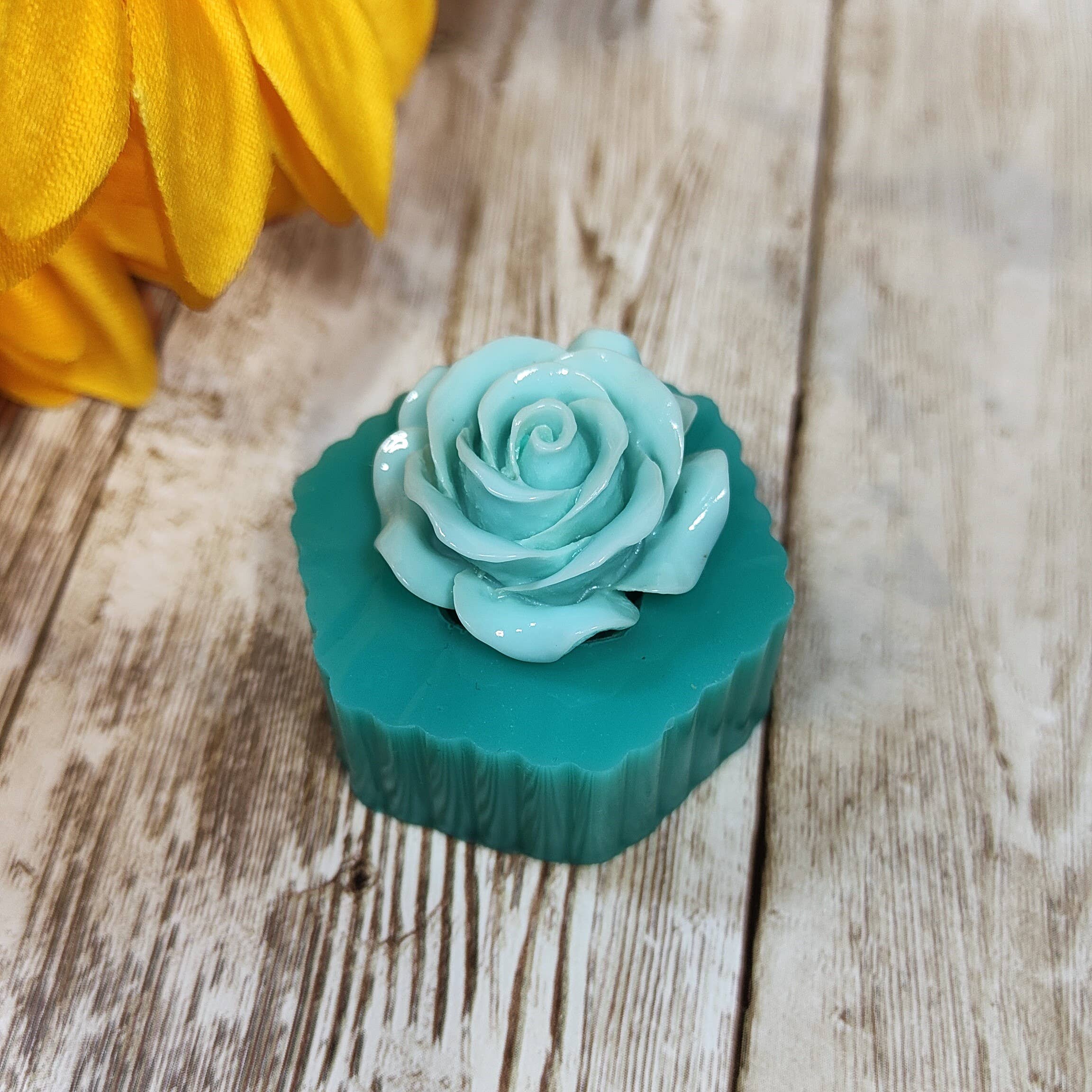 Serena Creazione di Serena Stampone - Vendita all'ingrosso Kit per lavoretti fai da te - Stampo Rosa 3cm in silicone per resina, gesso, cera, candele1