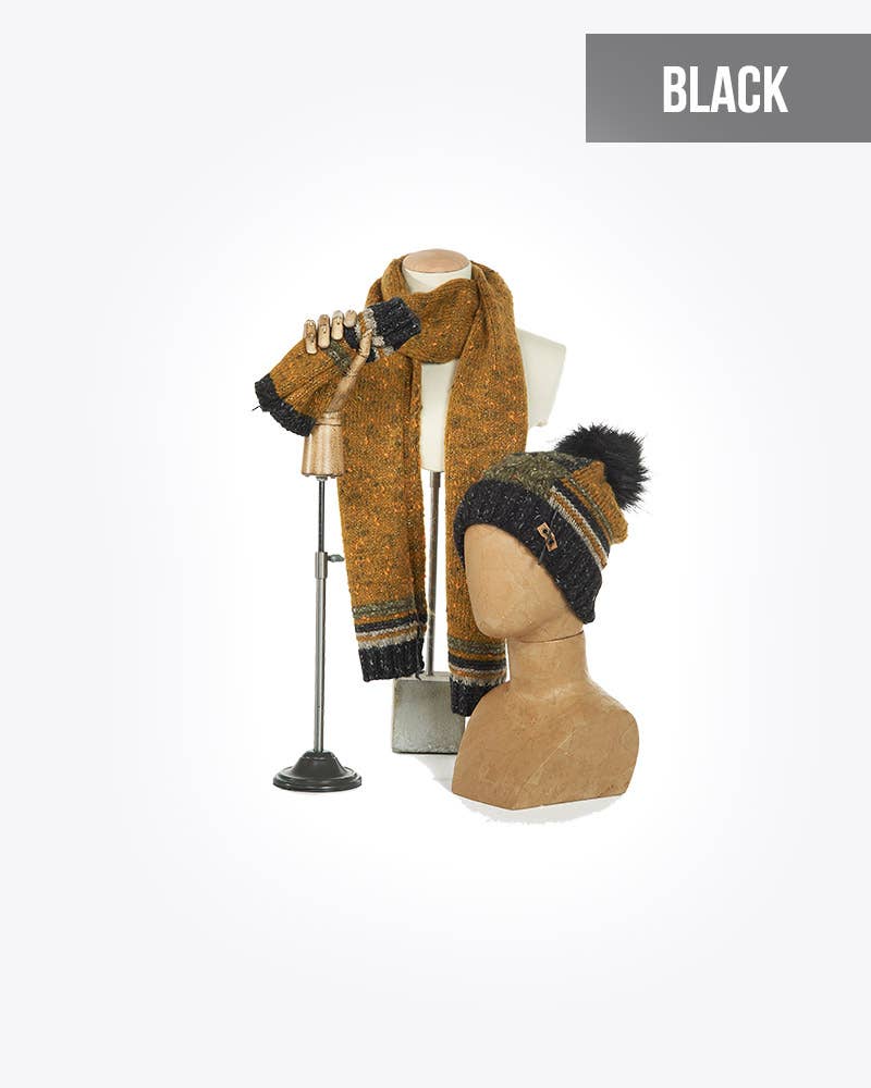 Fonem – wholesale Winter accessory set – women's – Ensemble De 3 Pièces : Claudia2