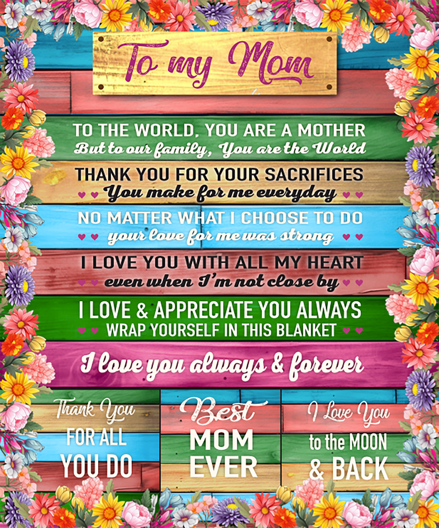 Novelty Closeout - Wholesale Throw Blanket - Jumbo Plush Fleece Blanket 50 x 60 Family Assortment- 6/Pack5