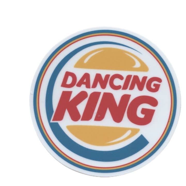 Autocolante Rei da Dança – Autocolante de Dança Inspirado em Fast-Food Divertido por atacado de Denali & Co.