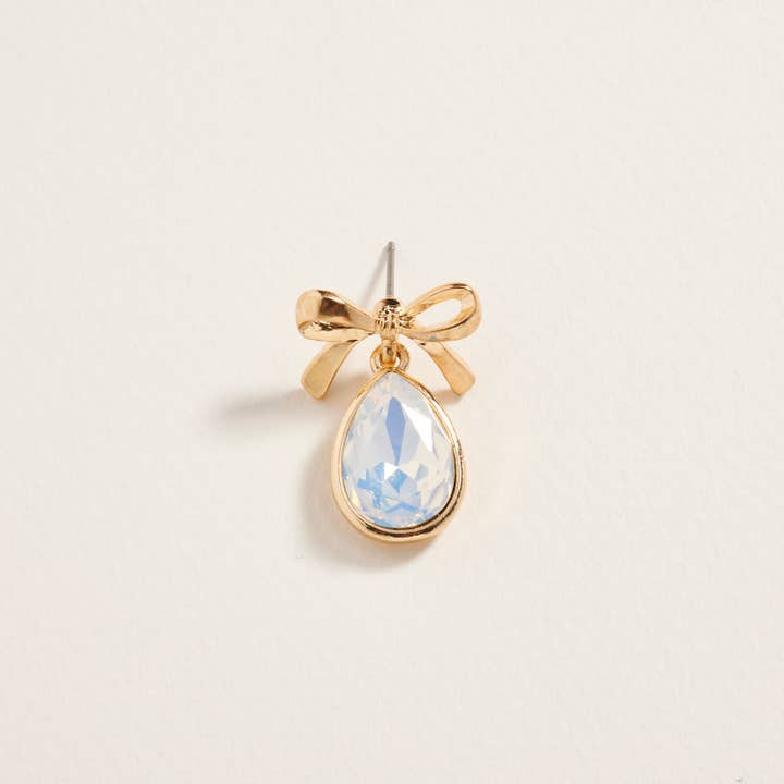 Designature New York - Wholesale Dangle Earrings - Teardrop Rhinestone with Metal Bow Post Earrings14