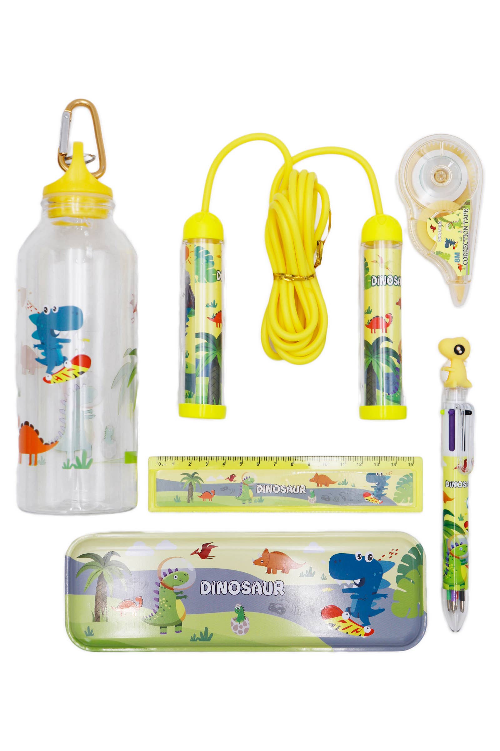 Cap Zone – wholesale Stationery/notecard set – Kids Dinosaur 6-in-1 School Stationery Set3