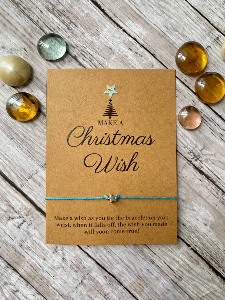 Christmas wish bracelet for wholesale by Lillydesigncrafts