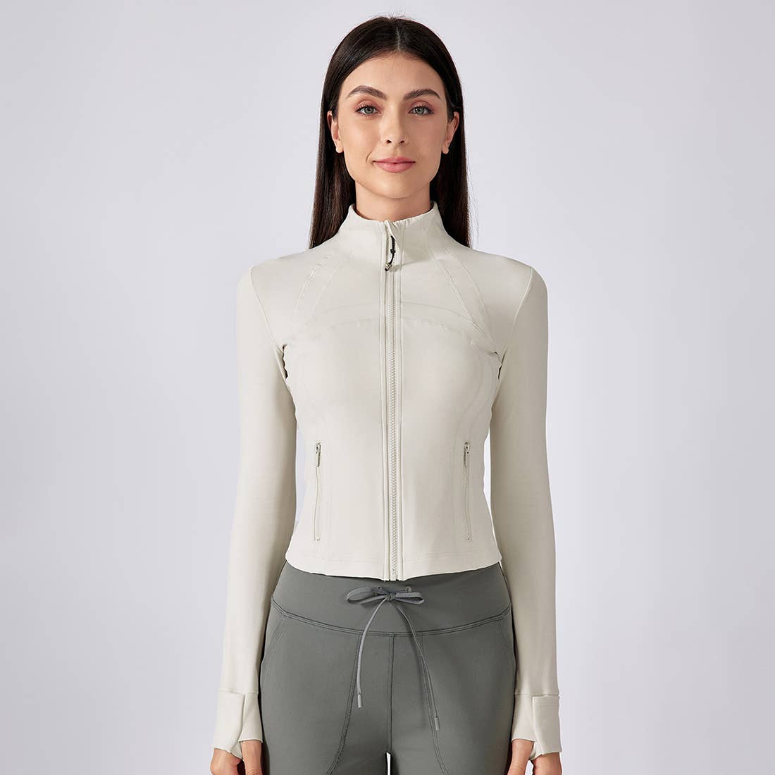 Sodalemon - Wholesale Athletic Jacket - Women's - Women Slim-Fit Wind-Resistant Quick-Dry Sports Jacket5