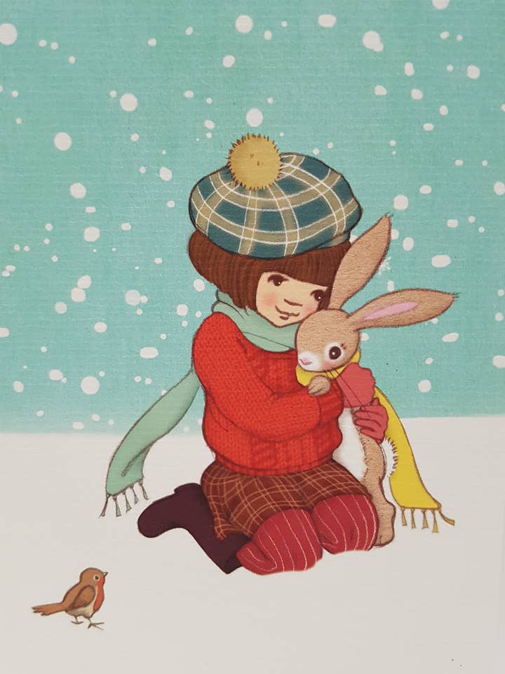 Abraço de Inverno em Postal por atacado de Ollebol & Muis