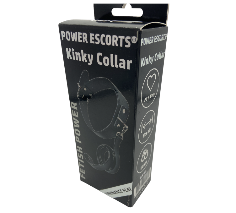 Kinky Pleasure – wholesale Sex toy – Power Escorts - BR94 - Fetish Power - Kinky Collar - Black0