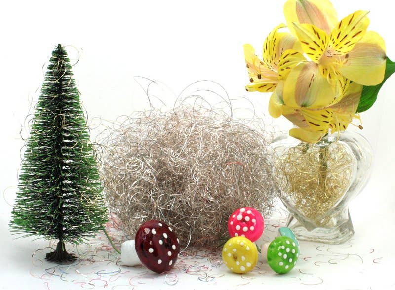 Meyer Imports - Wholesale Craft Supplies - Silver - Curly German Lametta - 216-50345