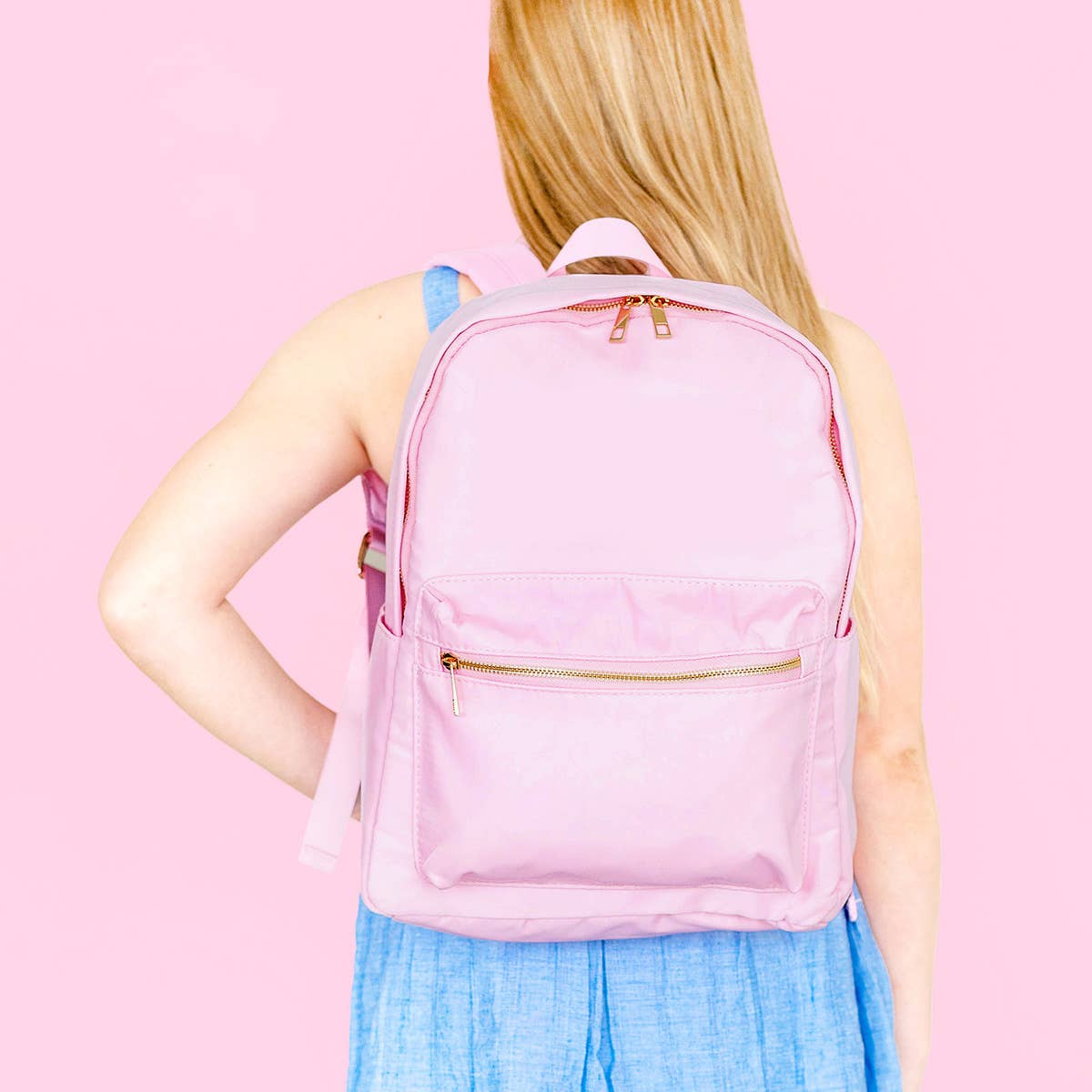 Viv&Lou - Wholesale Backpack - Women's - Pink Charlie Backpack3
