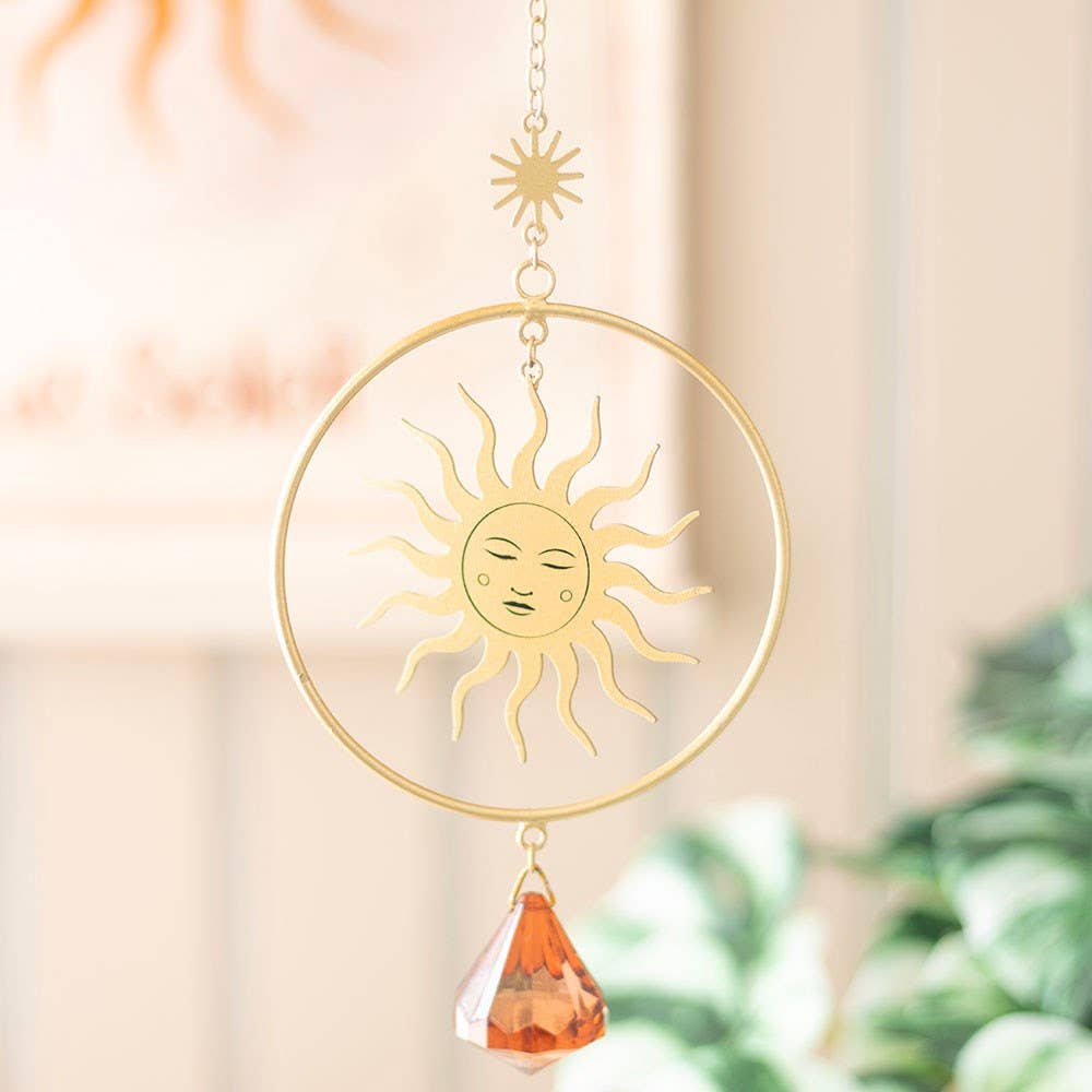 WONDER IMPORTS AUSTRALIA - Wholesale Suncatcher - Golden Hour Metal and Crystal Suncatcher0