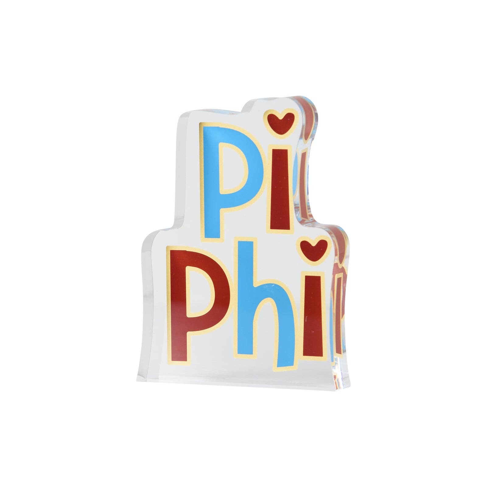 Over The Moon Greek - Wholesale Decorative Tabletop Object - Sorority Acrylic Shelf Sitter14