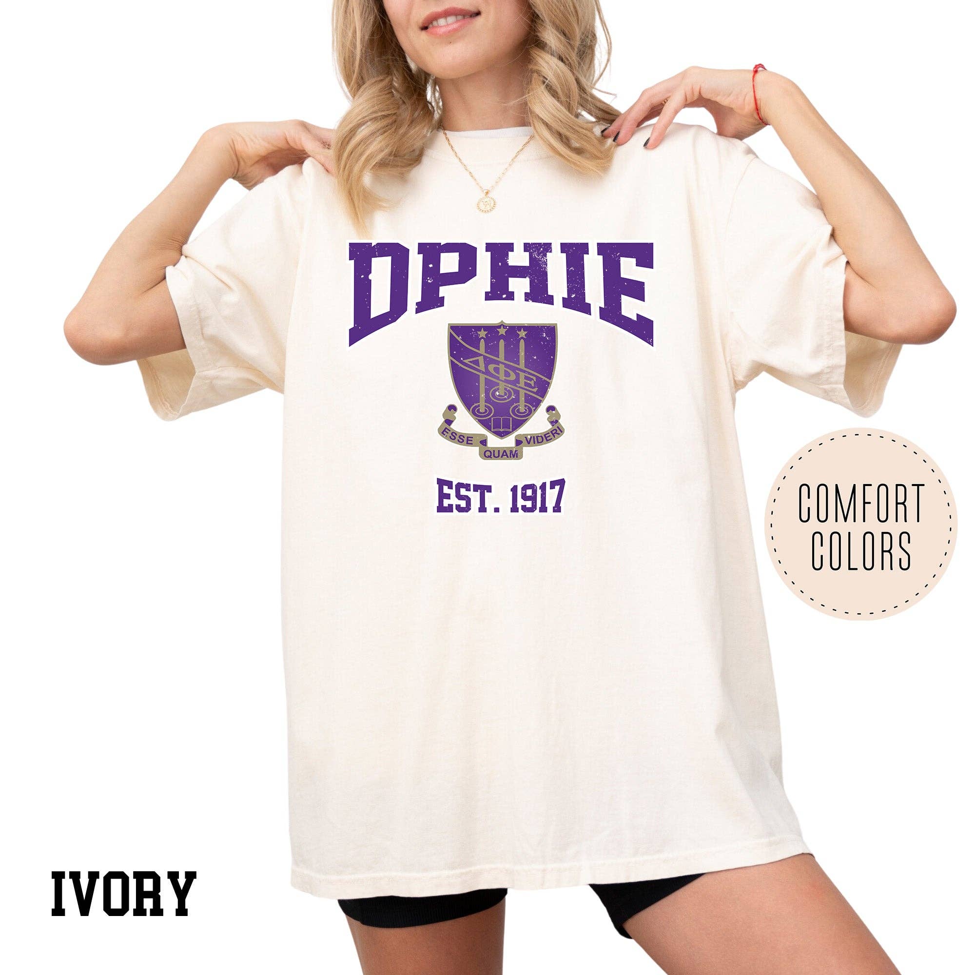 Kite and Crest - Vendita all'ingrosso Maglietta serigrafata - Donna - Maglietta della confraternita Legacy Luxe Comfort Colors12