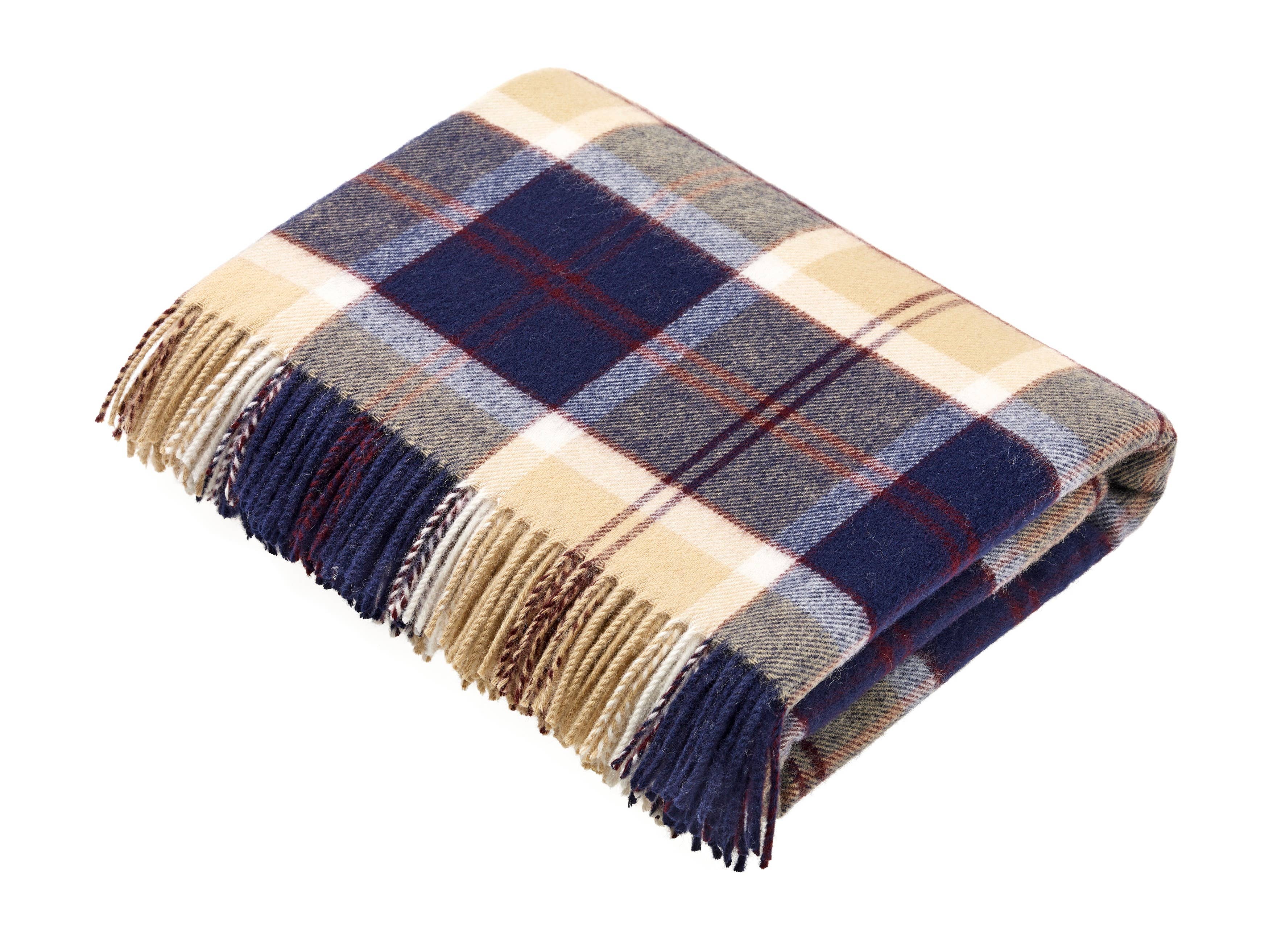 Bronte Moon - Wholesale Throw Blanket - Tartan Plaid - Merino Lambswool Throw Blankets - Made in UK2