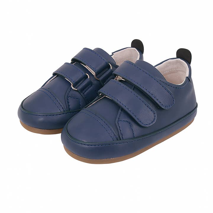 SKEANIE Tyler Trainer, Marineblau - Echtes Leder Baby- & Kleinkind-Erstlaufschuhe, Leichte, Flexible Sohle Vorlaufsneaker für Jungen & Mädchen für den Großhandel von SKEANIE Baby & Toddler Shoes