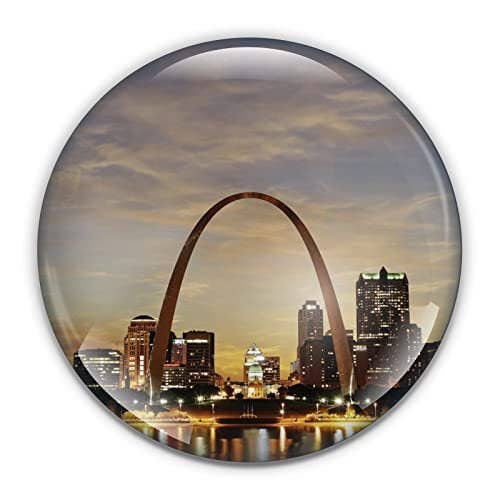 Presse-papier St Louis dans une boîte cadeau pour la vente par City Souvenirs