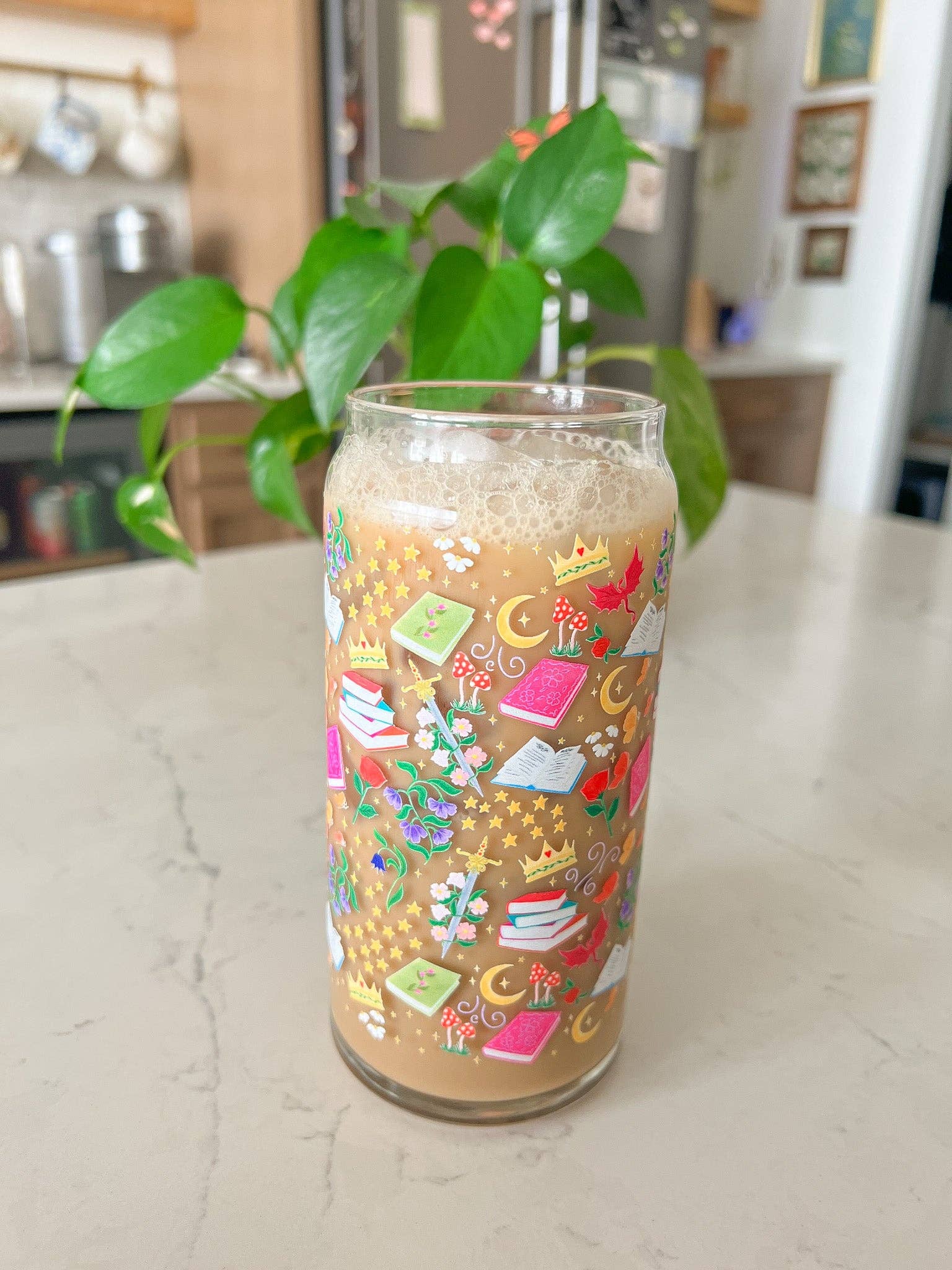 Hart and Flora Shop - Wholesale Drinking Glass/Cup - 20oz Fantasy Book Glass3