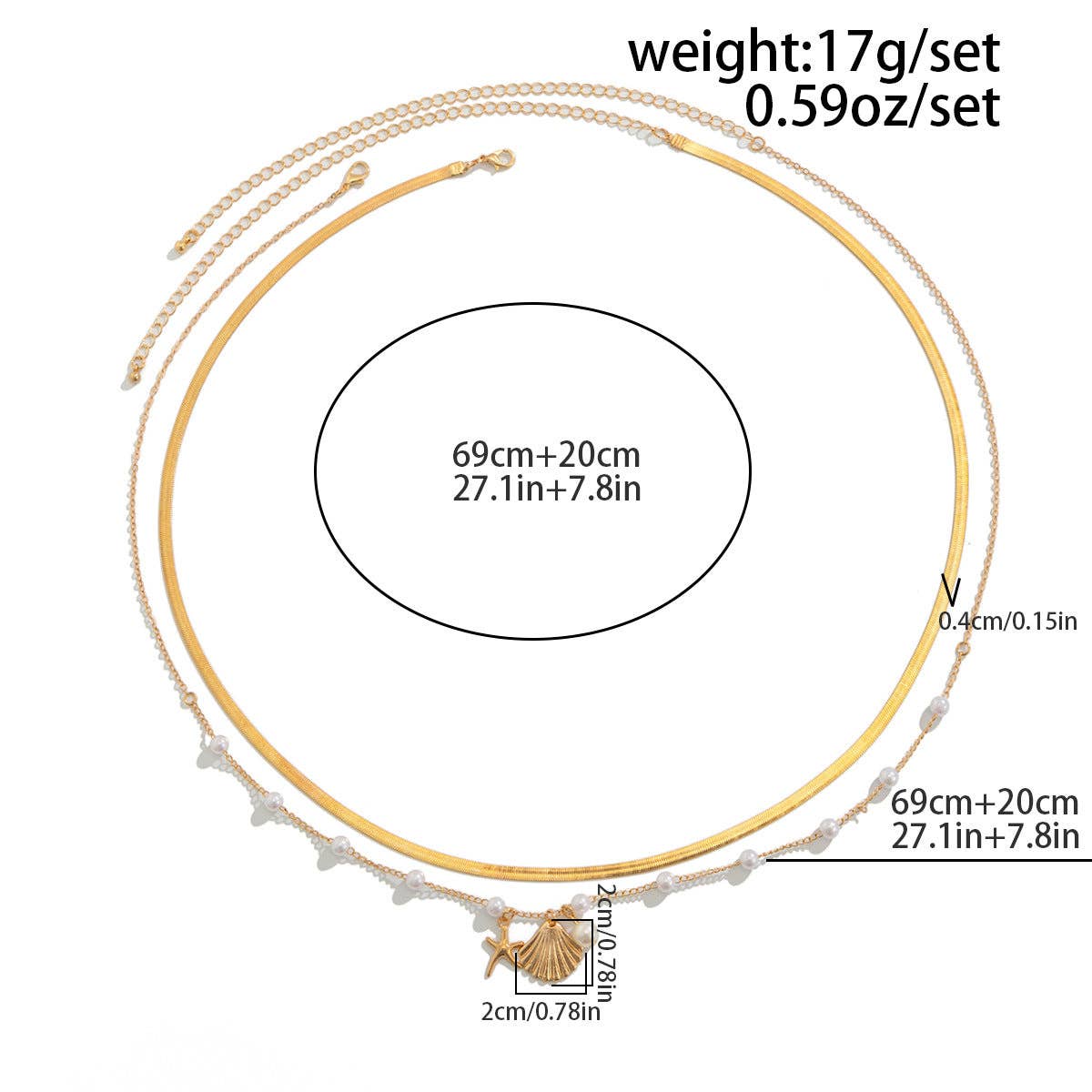 Dipped Shop - Wholesale Face/Body Chain - Sexy Snake Chain Pearl Waist Chain DP25D7382