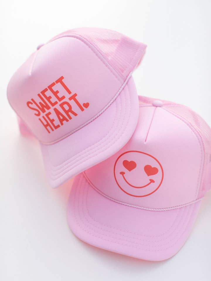 Kids Valentine's Sweetheart Trucker Hat for wholesale by Space 46 Wholesale
