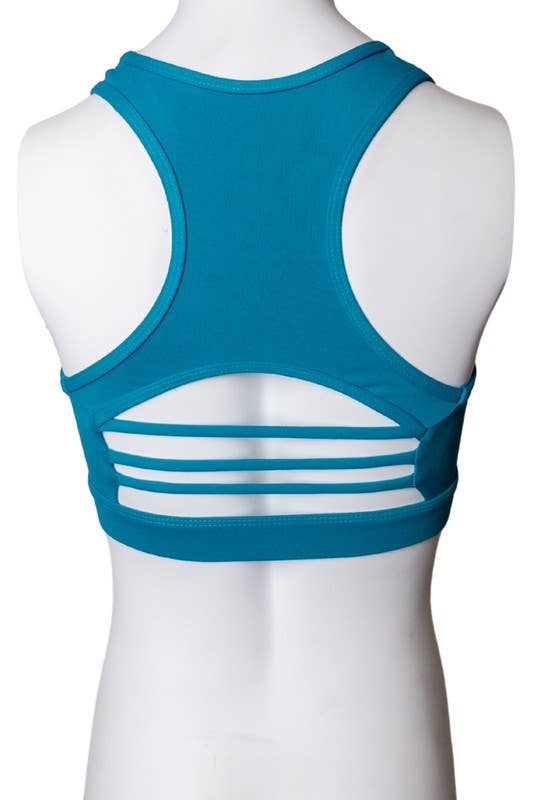 Yira - Venta al por mayor Sujetador deportivo - Mujer - Top de sujetador con espalda de tiras y cuello en V de malla1