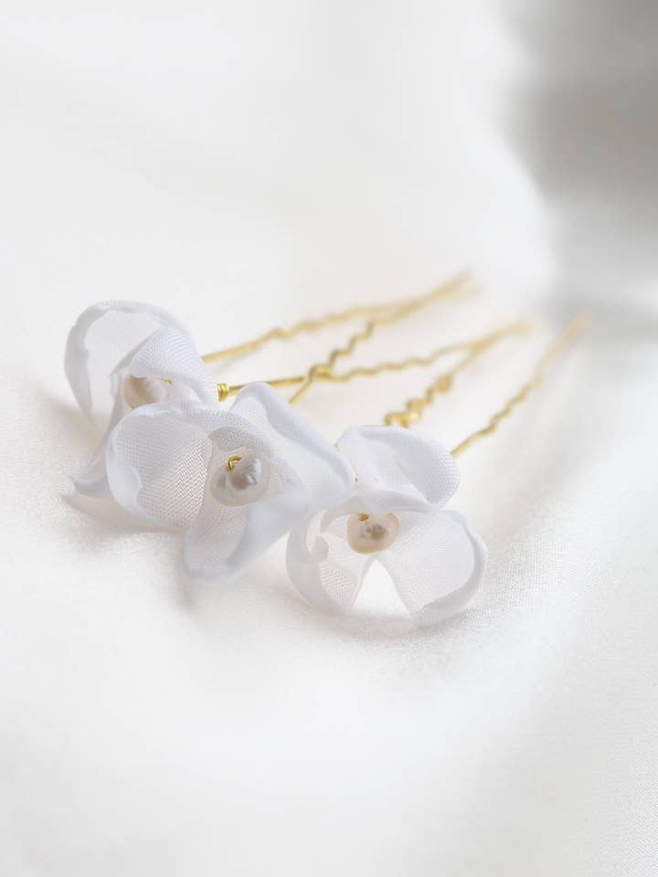 Averie Blomsterhårnål - Mini för wholesale av Miss Foxine Couture