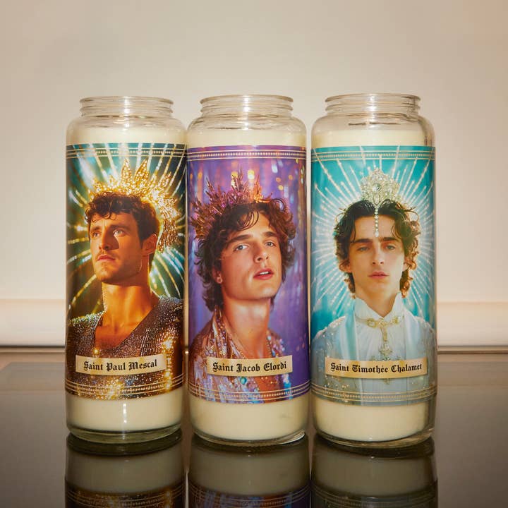 Icon Maniacs – Großhandel Opferkerze – Religiöse Kerze mit Abbild von Timothée Chalamet2