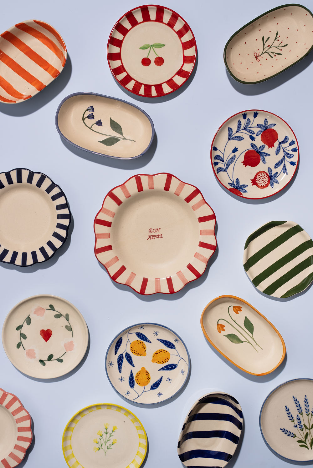 Casa Amarosa - Wholesale Dinner Plate - Ceramic Dessert Plates - Amour Petal , 7 Inches4