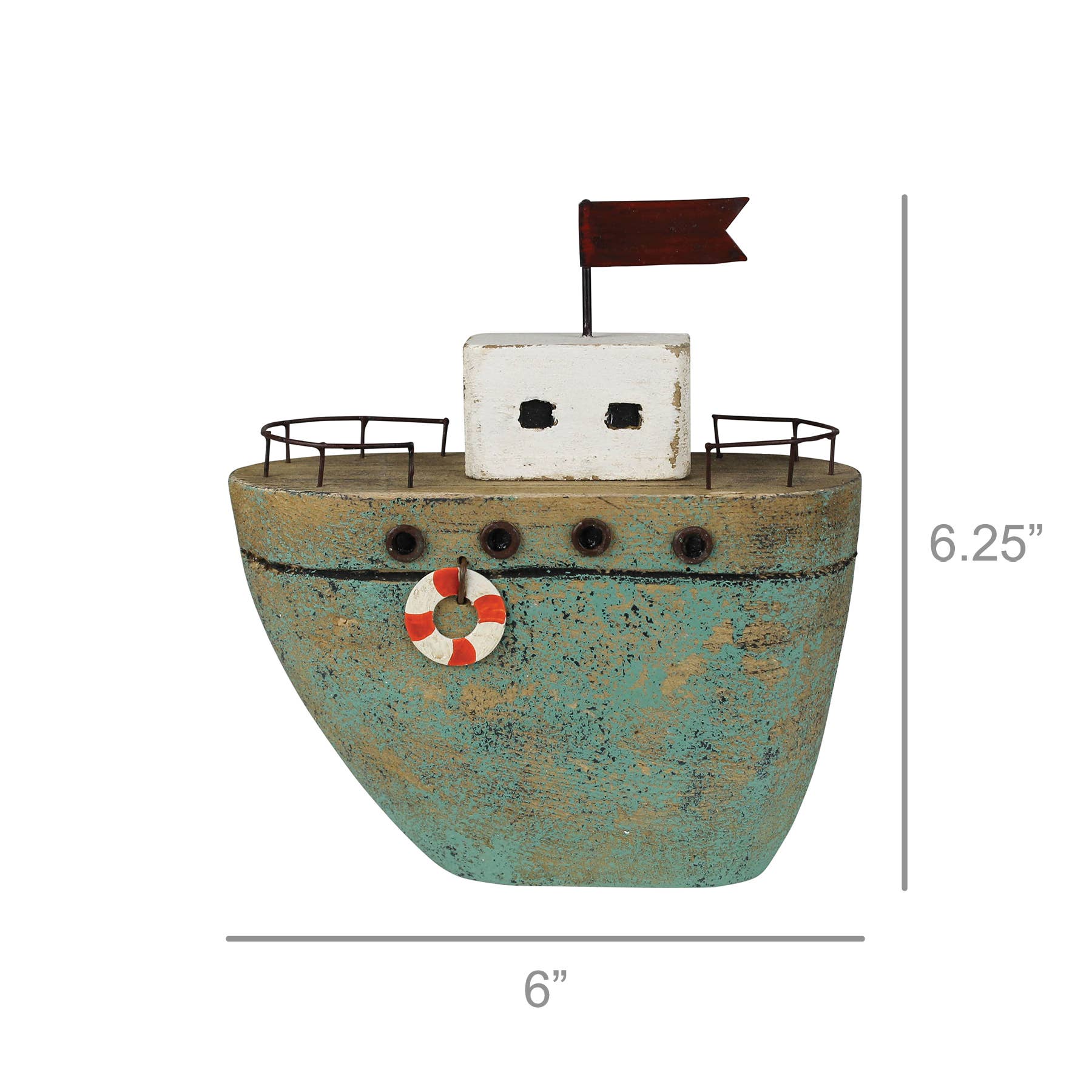 HomArt – wholesale Dekorativt bordsobjekt – Buggbåt i trä1